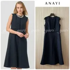 ⭐️タグ付完売品⭐️アナイANAYIデニムライクフリルワンピース