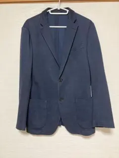 スリムフィット ネイビー ビジネスジャケット