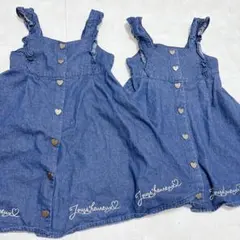 any FAM ワンピース 120 130 姉妹コーデ デニム まとめ売り