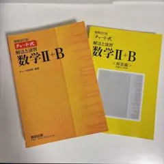 チャート式 数学 Ⅱ+B 解法と演習（解答編あり）