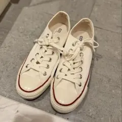【値下げ】ALL STAR ホワイト ローカット スニーカー　23.5cm