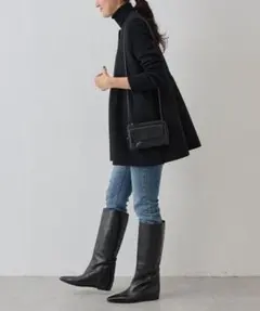 25SS 完売 正規品 ビアズリー♡ブークレフレアーベスト　ブラック　洗える BEARDSLEY(ビアズリー) ブークレフレアーベストブラック