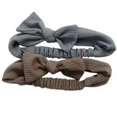 リボン付きヘアバンド2個セット