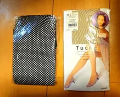 ストッキング2枚　Tuché M-L　ラッセルネット　フィッシュネット