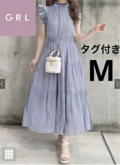 ハイネックティアードワンピース[on087]