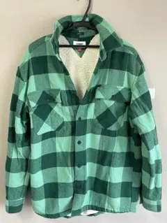 TOMMY HILFIGER チェック柄 ボア裏地 ネルシャツジャケット