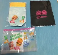 カービィ グッズ　3点セット　サコッシュ、ペットボトルカバー、ジッパーバッグ