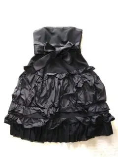 ジーザスディアマンテ ワンピース ベアトップ フリル チュール ウエストリボン