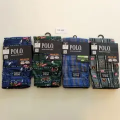 【新品】グンゼ POLO メンズ トランクス Mサイズ 4枚セット 前あき