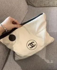 香奈兒尼龍化妝包 白色