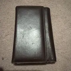 dunhill ダークブラウン レザーキーケース