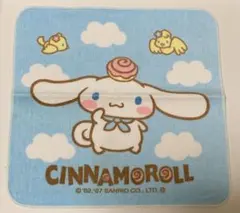 サンリオ　シナモロール  タオルハンカチ　ビニールケース