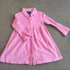 Ralph Lauren ピンク シャツワンピース 18M