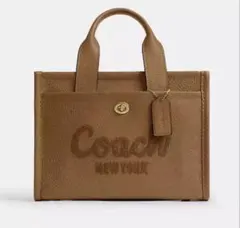 COACH カーゴ トートバッグ 26 2way レザー ブラウン　茶色