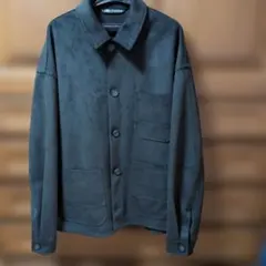 専用☆美品☆ZARA ブラック　スエード風ジャケット XL