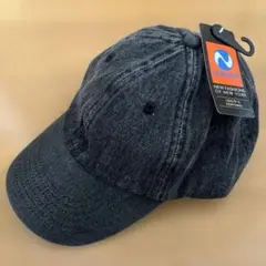 新品⭐︎new hattanベースボールキャップ ⭐︎ブラックデニム