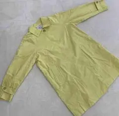 コーエンスプリングコート イエロー無地 シンプル 長袖S