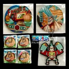 ONEPIECEフランキー輩缶バッジ キーホルダー非売品缶バッジREDワンピース