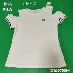 新品　FILA　テニス　肩開き　Tシャツ　ゲームシャツ L ホワイト