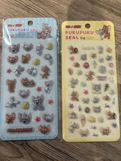 トムとジェリー ぷくぷくシール 2枚セット