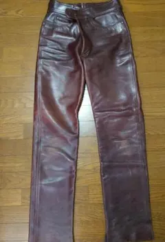 HARLEY DAVIDSON W31 ブラウン 牛レザー革パンツ