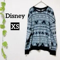 Disney ミッキーマウス柄 スエード風トレーナー XS ディズニー