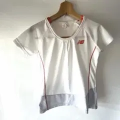 New Balance 吸汗速乾 Tシャツ Mサイズ ホワイト/グレーのサムネイル