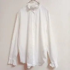 ZARA ザラ フリルスタンドカラーブラウス コットン100% Sサイズ