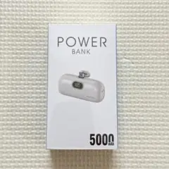 【新品未使用】 モバイルバッテリー POWER BANK 5000mAh