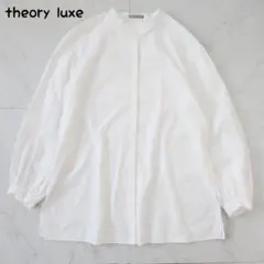 セオリーリュクスGentle GGT Yanaバンドカラーブラウス とろみ theory luxe バンドカラー ブラウス YANA GENTLE GGT - メルカリ