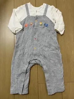 ミキハウス　グレーのロンパース・カバーオール
