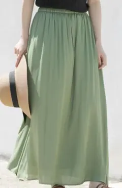 アーバンリサーチ　 グリーン 　フレアスカート