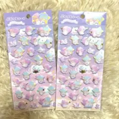 キキララ　ぷくっとシール　サンリオ　ダイソー