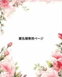 匿名様専用ページ