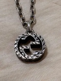 極美品GUCCIインターロッキングgネックレス