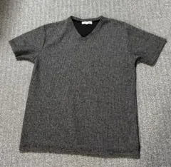 SUFFUSE ストライプ Vネック 半袖Tシャツ