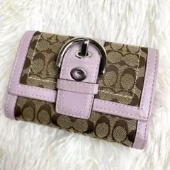 Coach Soho Pink Signature Bifold Walletのサムネイル