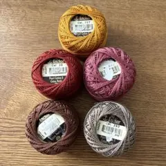 Anchor パールコットン 秋色刺繍糸 5色