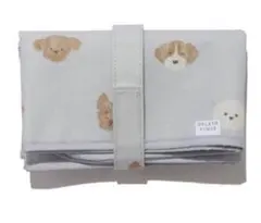 GELATO PIQUE おむつ替えマット 犬柄 グレー