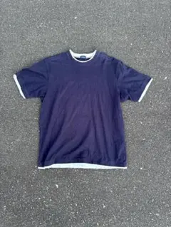 OLD UNIQLO 半袖Tシャツ ネイビー XL シンプル 無地 古着