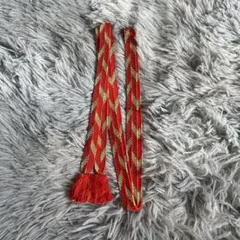 道明帯締め　美品　金色✖️オレンジ　美品