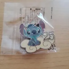 ☆新品未開封☆　ディズニーリゾート25周年　スティッチ　ピンバッジ