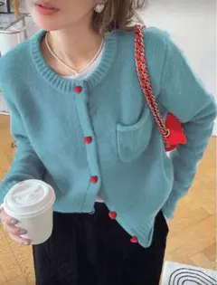 シーイン　セーター　カーディガン
