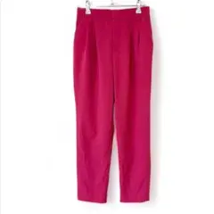 グローバルワーク ハイウエストテーパードパンツ　スラックス　ピンク　派手色　S