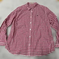 クロコダイルチェック 長袖シャツL L