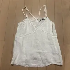 ZARA BASIC キャミソール ホワイト XSサイズのサムネイル