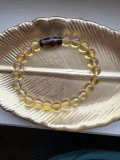 「財神天珠 ゴールデンオーラ ブレスレット 金運 パワーストーン」