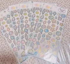 サマーシール　夏シール　シェルシール　シェル　貝殻　ディズニー　アリエル風