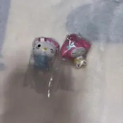 ハローキティ・マイメロディ キーホルダーセット
