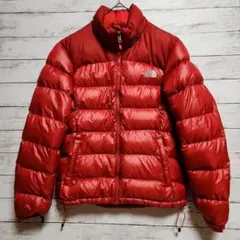 ノースフェイス XL レディース ヌプシ 韓国規格 赤 ダウンジャケット 700